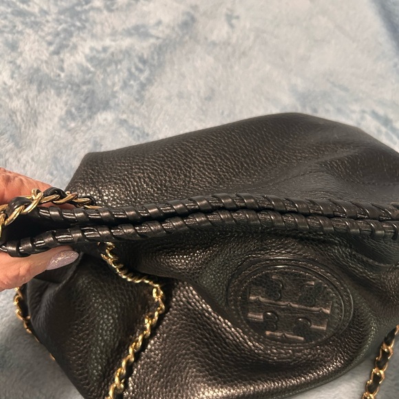 Tory Burch Marion Black Leather Swingpack/Messenger/Shoulder/Crossbody Bag - Picture 11 of 15